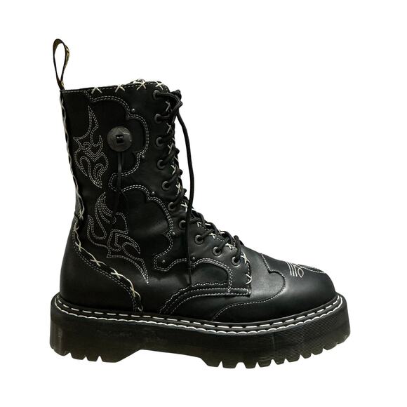Dr. Martens Jadon Hi Boot Gothic Americana Leather Platforms Black Men’s Size 14 main image 10